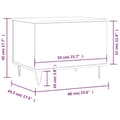 Miniatyrbillede 11 af 11: vidaXL sofabord 60x44,5x45 cm konstrueret træ sort