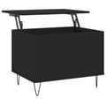 Miniatyrbillede 1 af 11: vidaXL sofabord 60x44,5x45 cm konstrueret træ sort