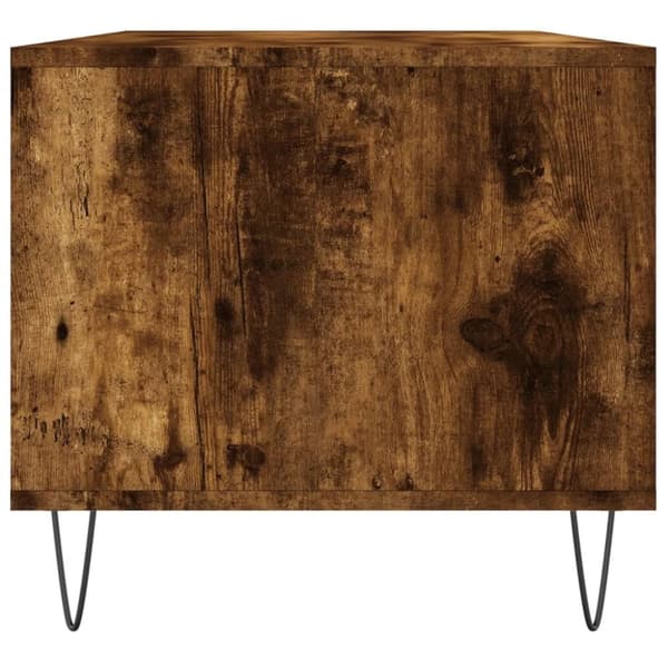 vidaXL Sohvapöytä savutammi 90x49x45 cm tekninen puu