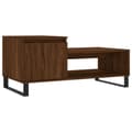 Miniatyrbillede 1 af 11: vidaXL sofabord 100x50x45 cm konstrueret træ brun egetræsfarve