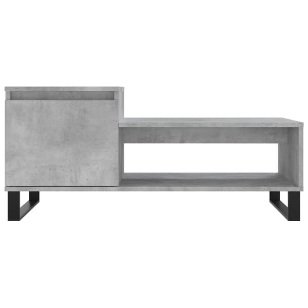 vidaXL sofabord 100x50x45 cm konstrueret træ betongrå