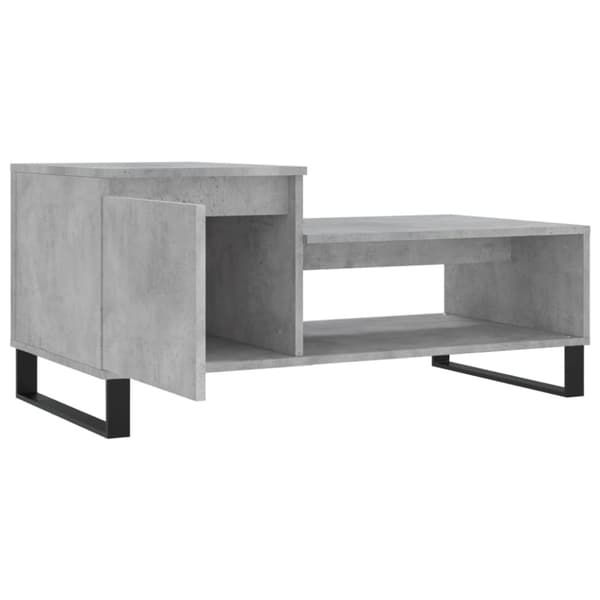 vidaXL sofabord 100x50x45 cm konstrueret træ betongrå