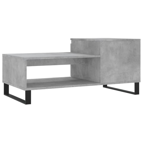 vidaXL sofabord 100x50x45 cm konstrueret træ betongrå