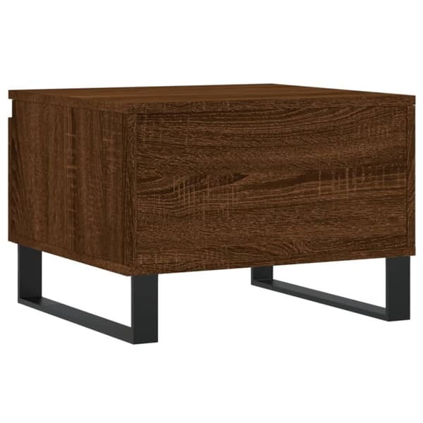 vidaXL sofabord 50x46x35 cm konstrueret træ brun egetræsfarve