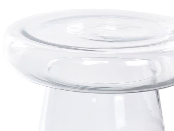 Sidobord Transparent glas Accent Slutbord Dekor Display Tonad Transparent Design