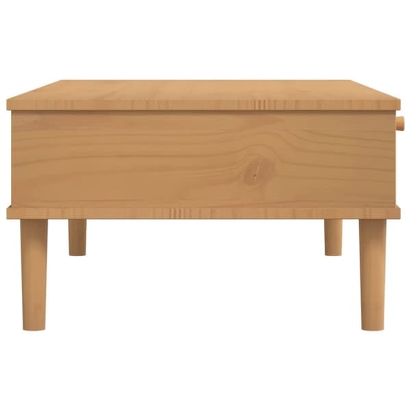 vidaXL Sohvapöytä SENJA rottinkityyli ruskea 100x55x33 cm täysi puu