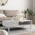 Miniatyrbillede 10 af 10: vidaXL sofabord SENJA 100x55x33 cm rattan-look massivt træ hvid