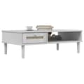 Miniatyrbillede 2 af 10: vidaXL sofabord SENJA 100x55x33 cm rattan-look massivt træ hvid