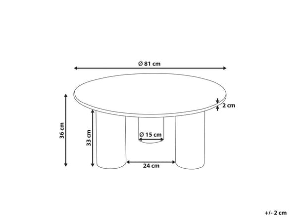 Sofabord sidebord i lyst tre akasietre Bordplate i tre Ben i tre Moderne tradisjonell design Stue