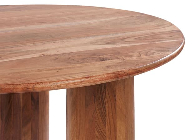 Sofabord sidebord i lyst tre akasietre Bordplate i tre Ben i tre Moderne tradisjonell design Stue
