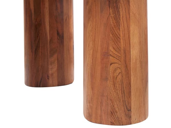 Sofabord sidebord i lyst tre akasietre Bordplate i tre Ben i tre Moderne tradisjonell design Stue