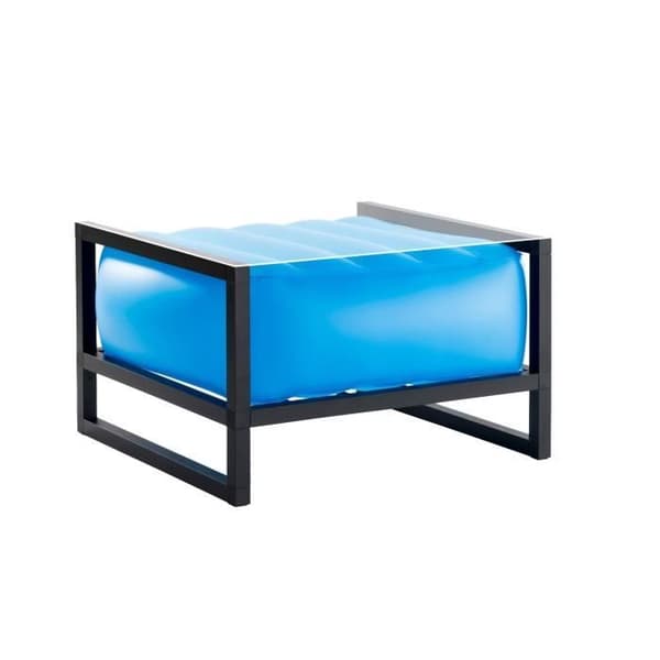 Soffbord - MOJOW - YOMI EKO - Blå lysande aluminiumstruktur - Modernt - Design