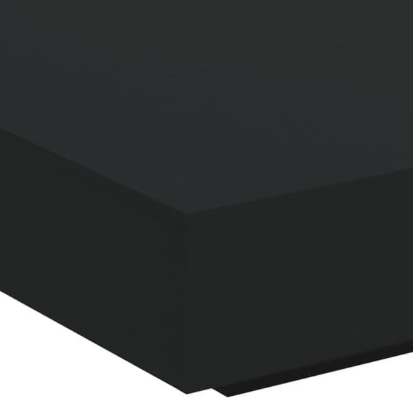 vidaXL sofabord med LED-lys 100x100x31 cm sort