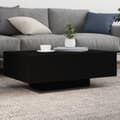 Miniatyrbillede 1 af 11: vidaXL sofabord med LED-lys 85x55x31 cm sort