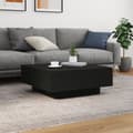 Miniatyrbillede 5 af 11: vidaXL sofabord med LED-lys 80x80x31 cm sort