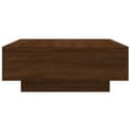 Miniatyrbillede 7 af 11: vidaXL sofabord med LED-lys 80x80x31 cm brun egetræsfarve