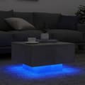 Miniatyrbild 4 av 11: vidaXL Soffbord med LED betonggrå 55x55x31 cm