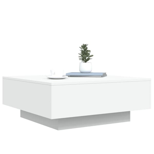 vidaXL Soffbord vit 80x80x31 cm konstruerat trä