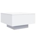 Miniatyrbillede 3 af 11: vidaXL sofabord med LED-lys 55x55x31 cm hvid