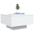 Miniatyrbillede 6 af 11: vidaXL sofabord med LED-lys 55x55x31 cm hvid
