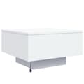 Miniatyrbillede 9 af 11: vidaXL sofabord med LED-lys 55x55x31 cm hvid