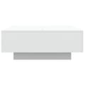 Miniatyrbillede 8 af 11: vidaXL sofabord med LED-lys 80x80x31 cm hvid