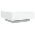 Miniatyrbillede 9 af 11: vidaXL sofabord med LED-lys 80x80x31 cm hvid