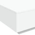 Miniatyrbillede 10 af 11: vidaXL sofabord med LED-lys 80x80x31 cm hvid