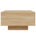 Miniatyrbillede 8 af 11: vidaXL sofabord med LED-lys 55x55x31 cm sonoma-eg