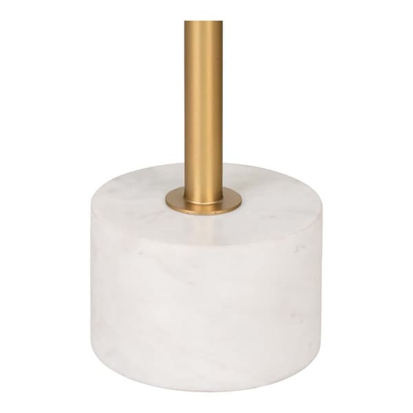 Lecco soffbord , sidobord Ø41cm marmor mässing, marmor.