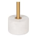 Miniatyrbilde 2 av 4: Lecco sofabord , hjørnebord Ø41cm marmor messing, marmor.
