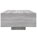 Miniatyrbillede 6 af 11: vidaXL sofabord med LED-lys 85x55x31 cm grå sonoma-eg