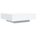 Miniatyrbillede 3 af 11: vidaXL sofabord med LED-lys 100x100x31 cm hvid