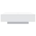 Miniatyrbillede 7 af 11: vidaXL sofabord med LED-lys 100x100x31 cm hvid