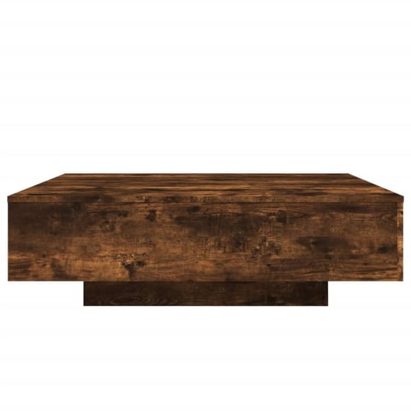 vidaXL Soffbord rökfärgad ek 100x100x31 cm konstruerat trä