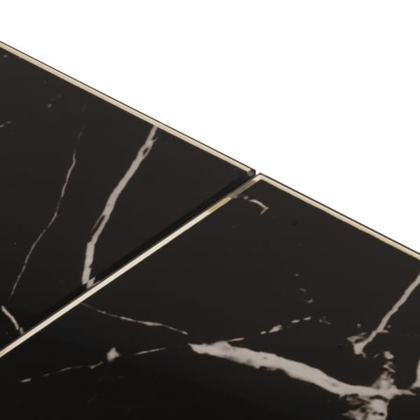 vidaXL Soffbord guld rostfritt stål och härdat glas