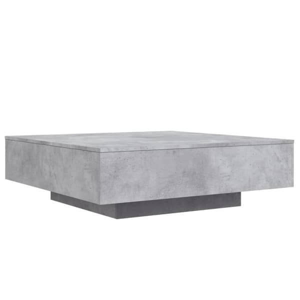 vidaXL Soffbord betonggrå 100x100x31 cm konstruerat trä