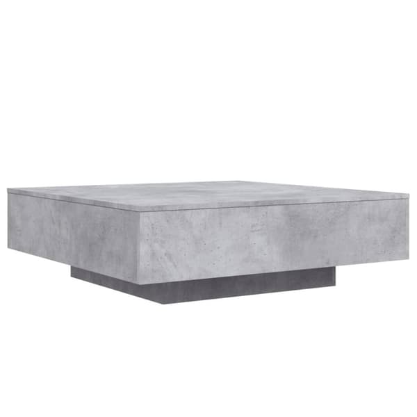 vidaXL Soffbord betonggrå 100x100x31 cm konstruerat trä