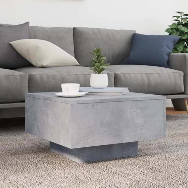 vidaXL Salongbord betonggrå 55x55x31 cm konstruert tre