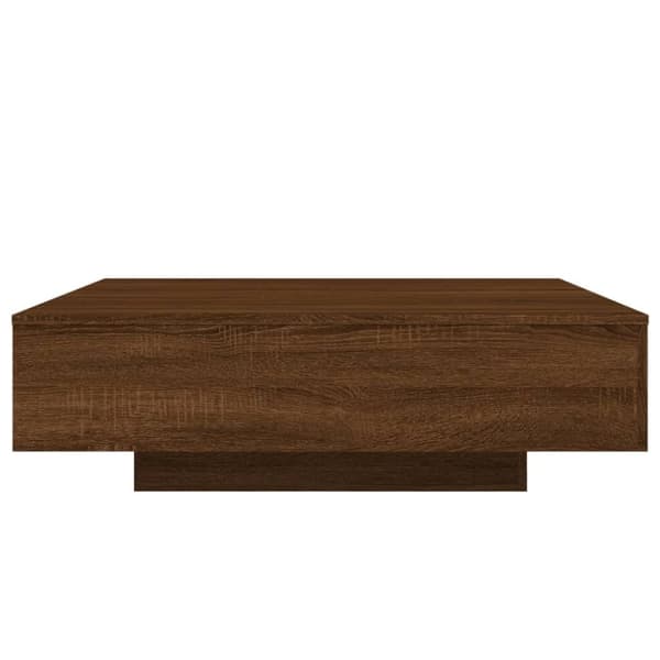 vidaXL Soffbord brun ek 100x100x31 cm konstruerat trä