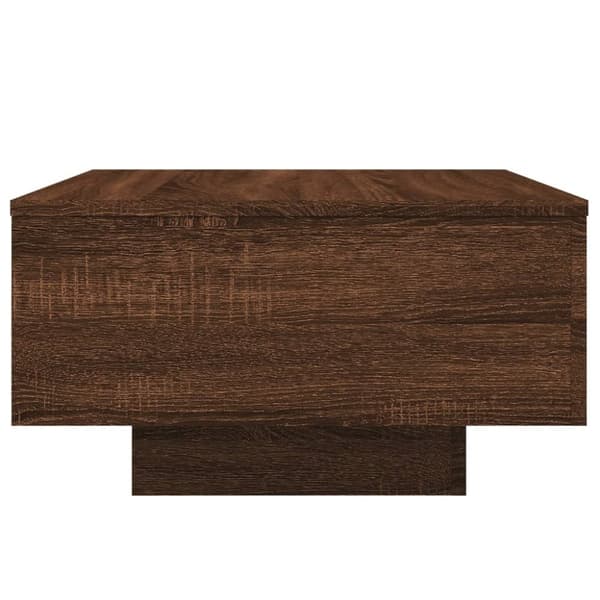 vidaXL Salongbord brun eik 55x55x31 cm konstruert tre