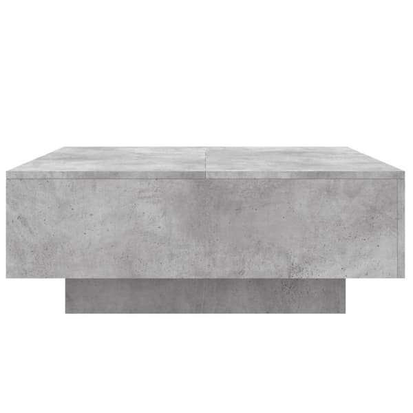 vidaXL Salongbord betonggrå 80x80x31 cm sponplate