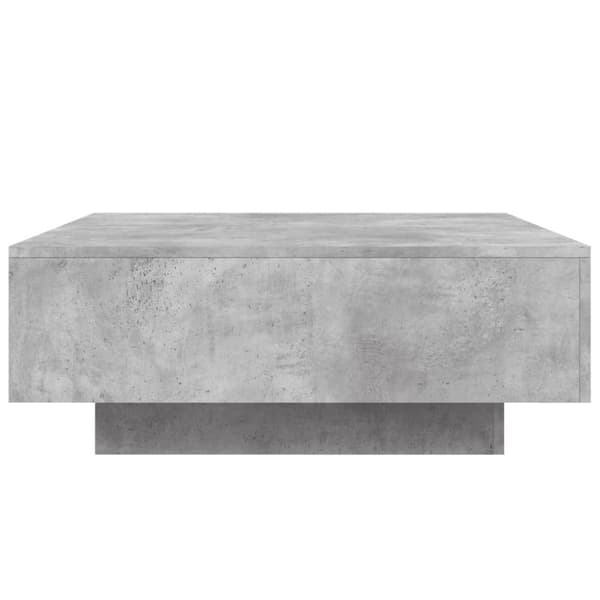 vidaXL Salongbord betonggrå 80x80x31 cm sponplate