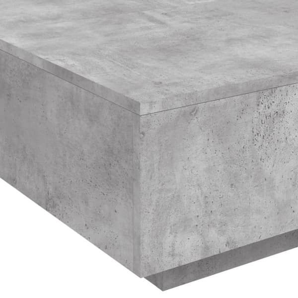 vidaXL Salongbord betonggrå 80x80x31 cm sponplate