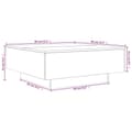 Miniatyrbilde 9 av 10: vidaXL Salongbord betonggrå 80x80x31 cm sponplate