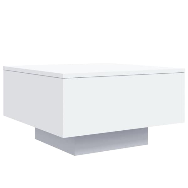 vidaXL Soffbord vit 55x55x31 cm konstruerat trä