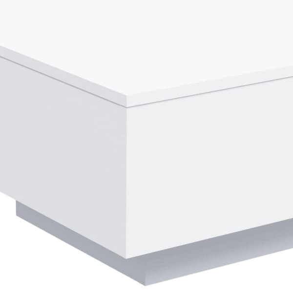 vidaXL Soffbord vit 55x55x31 cm konstruerat trä
