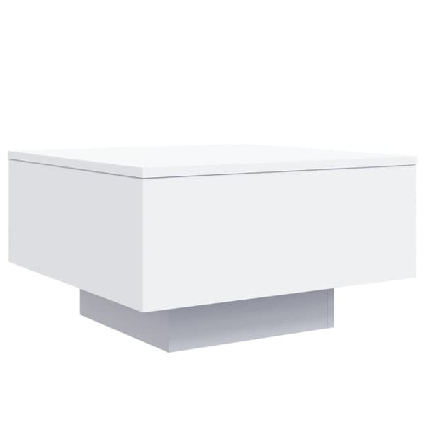 vidaXL Soffbord vit 55x55x31 cm konstruerat trä