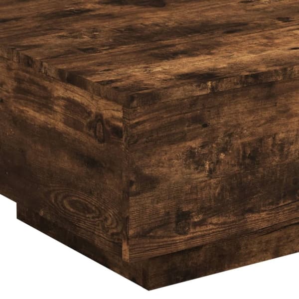 vidaXL sofabord 55x55x31 cm konstrueret træ røget egetræsfarve
