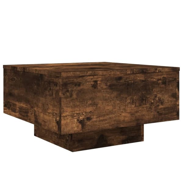 vidaXL sofabord 55x55x31 cm konstrueret træ røget egetræsfarve